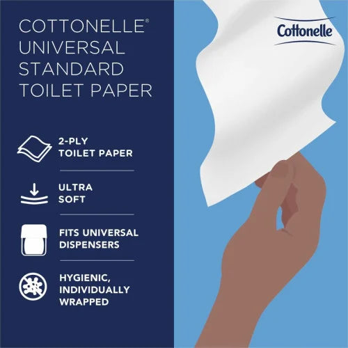 Cottonelle® Standard Toilet Paper, 2-Ply, 451 Sheets per Roll, 60-Roll Pack (17713)