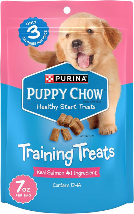 Purina Puppy Chow Training Treats, Healthy Start Salmon Treats - (5) 7 oz. Pouches