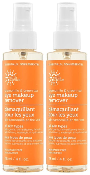 EARTH SCIENCE - Chamomile & Green Tea Natural Eye Makeup Remover (2pk, 4 fl. oz.)