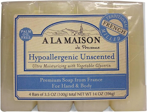 A La Maison Bar Soap Valu Pak Unscntd 4/3.5 Oz