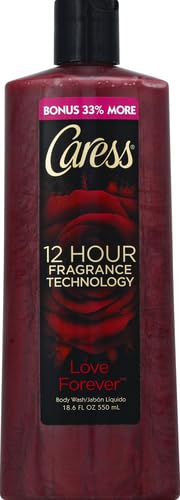 Caress Body Wash To Indulge & Pamper Rose & Ylang Ylang Oil With Floral Oil Essence 18.6 oz