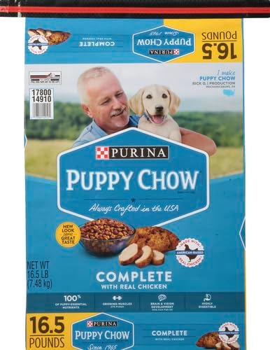 Purina Puppy Chow High Protein Dry Puppy Food, Complete With Real Chicken - 16.5 lb. Bag