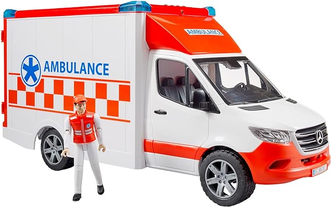 Bruder 02676 MB Sprinter Ambulance with Driver and Light + Sound Module