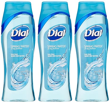 Dial Body Wash With Moisturizers, Spring Water 16 oz(Pack of 3)