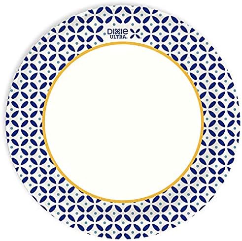 Dixie Ultra Paper Plates, 10 1/16", 20 count, Dinner Size Printed Disposable Plates (Pack of 2)