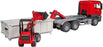 Bruder 03767 Man TGS Truck with Roll Off Container and Schäffer Compact Loader 2630