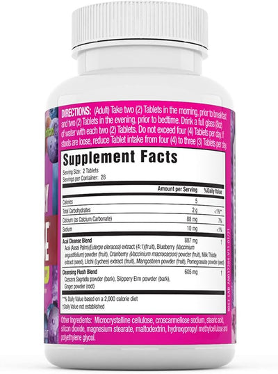 Applied Nutrition Acai Berry Cleanse – 56 Tablets | 14-Day Detox Support