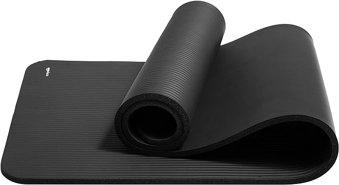 Amazon Basics 1/2 Inch Extra Thick Exercise Yoga Mat with Carrying Strap