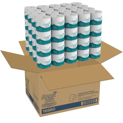 Angel Soft® Premium Toilet Paper, 2-Ply, 450 Sheets/Roll, 80 Rolls (16880)