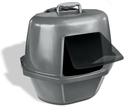 Van Ness Pets Large Enclosed Corner Cat Litter Box with Odor Door