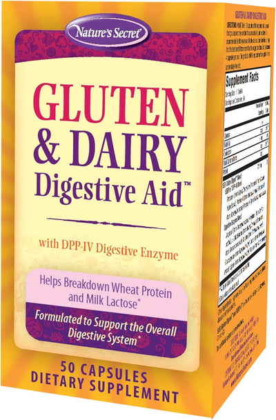 Nature's Secret Gluten & Dairy Digestive Aid - 50 Capsules