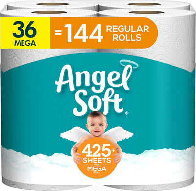 Angel Soft 2-Ply Toilet Paper, 36 Mega Rolls