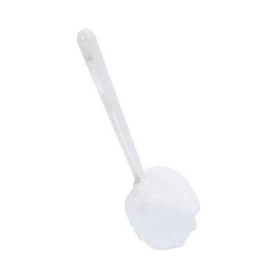 Boardwalk® Toilet Bowl Mop, 12" Plastic Handle, White (BWK00160EA)