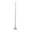 Boardwalk® 605 Quick Change Mop Handle, Metal Head, 54" Wood Handle (BWK605)