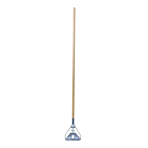 Boardwalk® 605 Quick Change Mop Handle, Metal Head, 54" Wood Handle (BWK605)