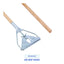Boardwalk® 605 Quick Change Mop Handle, Metal Head, 54" Wood Handle (BWK605)