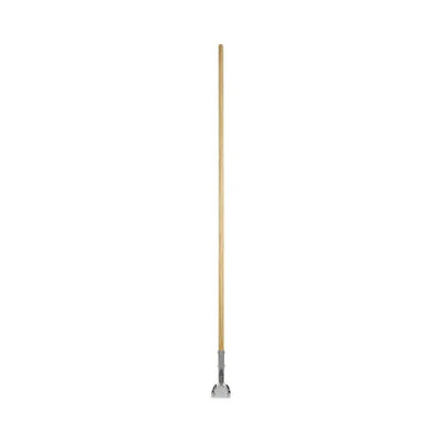 Boardwalk® Clip-On Dust Mop Handle, 180° Swivel Head, Wood, 60", (BWK1490)