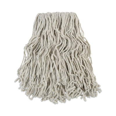 Boardwalk® Banded Cotton Mop Heads, #24 Size, White, 12 Mop Heads/Carton (BWKCM02024S)