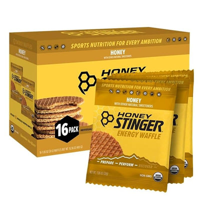 Honey Stinger Organic Honey Waffle – Energy Stroopwafel (12 Pack) | Natural Fuel for Exercise & Performance