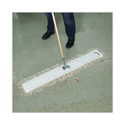 Boardwalk® Industrial Dust Mop Head, Hygrade Cotton, 48" W x 5" D, White (BWK1348)