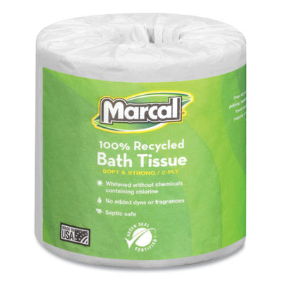 Marcal® Standard Toilet Paper, 2-Ply, 330 Sheets per Roll, 48-Roll Pack (6079)