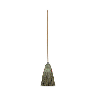 Boardwalk® Maid Broom, Mixed Fiber Bristles, 42" Wood Handle, Natural (BWK920YEA)