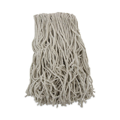 Boardwalk® Banded Mop Head, Cotton, Cut-End, White, 16 oz, 12 Mop Heads/Carton (BWKCM20016)