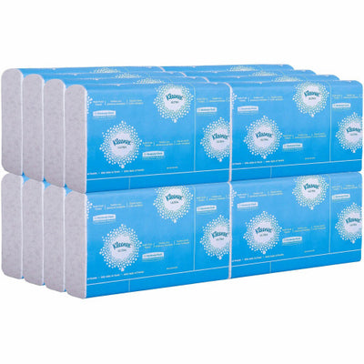 Kleenex® Reveal Multi-Fold Paper Towels, 2-Ply, White, 8 x 9.4, 16 Packs/Carton (46321)