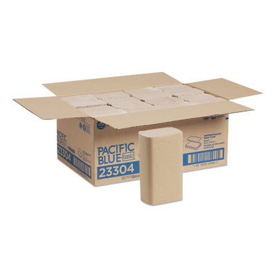 Pacific Blue® Multifold Paper Towels, 1-Ply, Brown, 4,000 Towels per Case (23304)