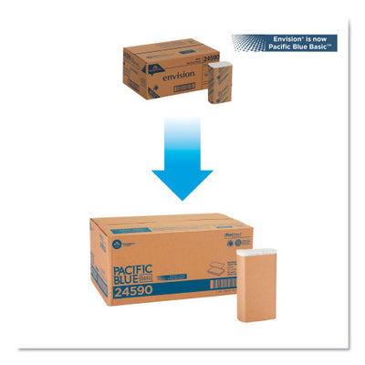 Pacific Blue® Multifold Paper Towels, 1-Ply, White, 4000 Towels/Carton (24590)