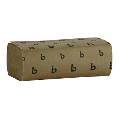 Boardwalk® Multifold Paper Towels, 1-Ply, Brown, 4000 Towels per Case (BWK6202)