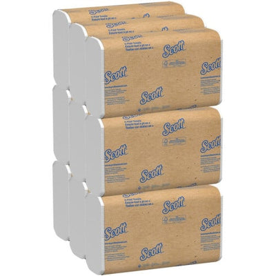 Scott® Multi-Fold Paper Towels, 1-Ply, White, 250 Sheets/Pack (03650)