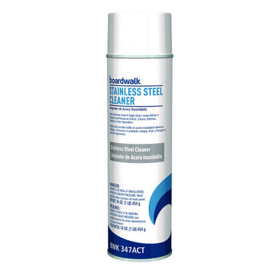 Boardwalk® Stainless Steel Cleaner & Polish, 12 Cans/Carton (BWK347ACT)