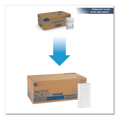Pacific Blue™ Multifold Paper Towels, 1-Ply, White, 4000 Towels/Carton (20389)