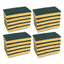 Boardwalk® Medium Duty Scrubbing Sponges, Yellow/Green, 20 Sponges/Pack (BWK174)